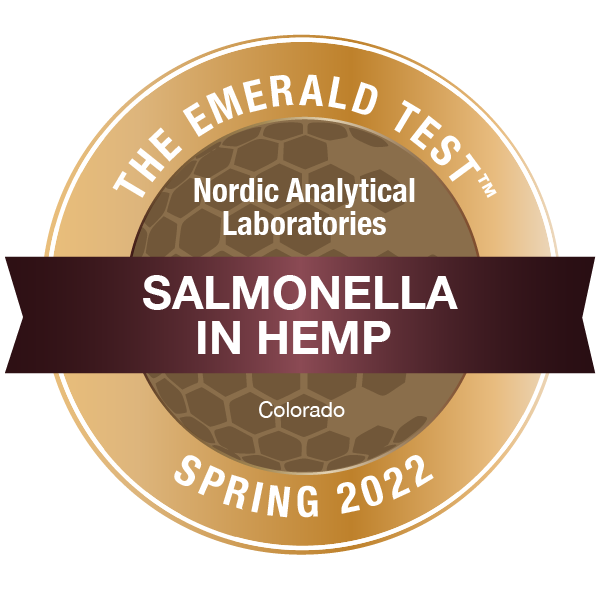 The Emerald Test Award for Spring of 2022: Salmonella in Hemp