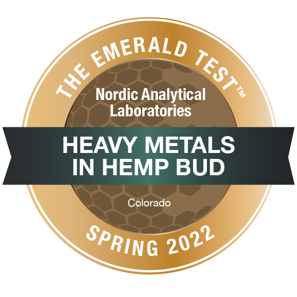 The Emerald Test Award for Spring of 2022: Heavy Metals in Hemp Bud