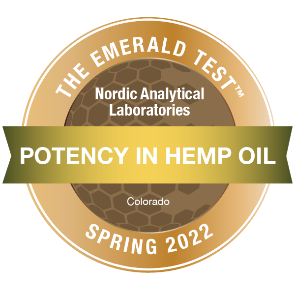 The Emerald Test Award for Spring of 2022: Potency in Hemp Oil